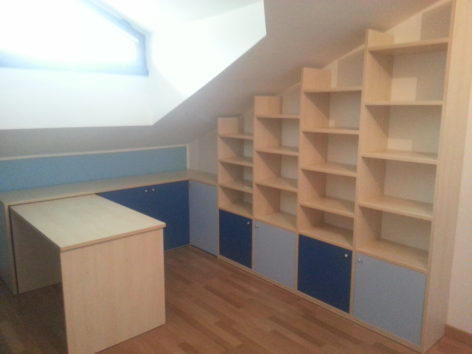 cameretta blu e zzurra